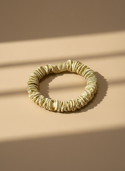 XS Dahlia mulberry Silk Scrunchies