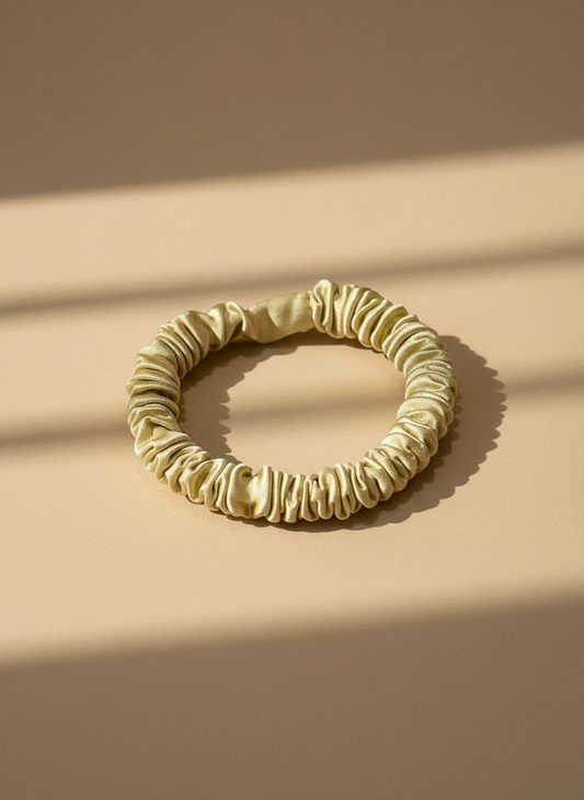 XS Dahlia mulberry Silk Scrunchies