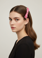 Flamingo Crisscross Bow Clip