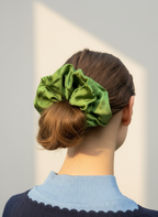 XL Chloris Silk Scrunchies( Green Tea Scented)
