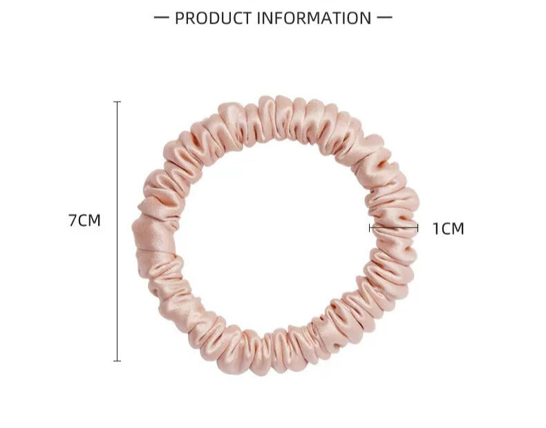 XS Dahlia mulberry Silk Scrunchies