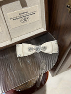 Abigail Swarovski Flat Double Bow