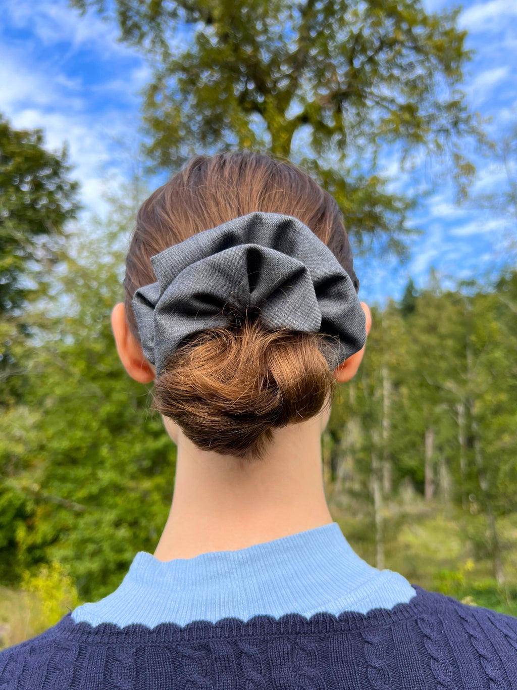 XL Sylvie Checkered Scrunchies