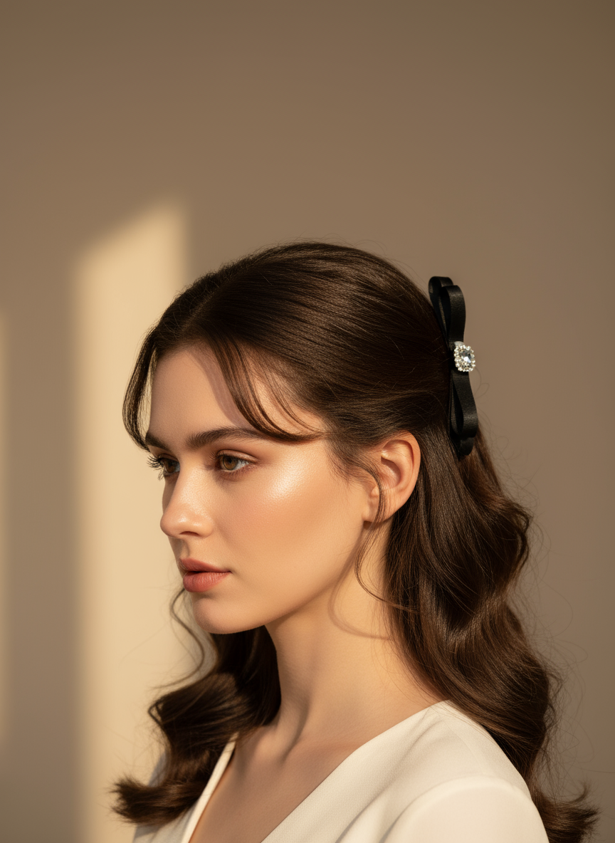 Olivia Bejewelled Flat Bow