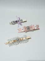 Carrie Organza Heart Flat Bow