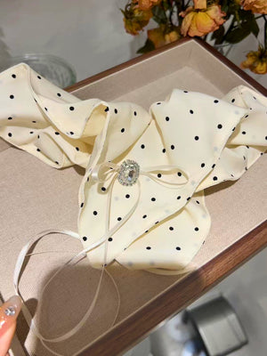 Polka Square Handkerchief Scrunchies