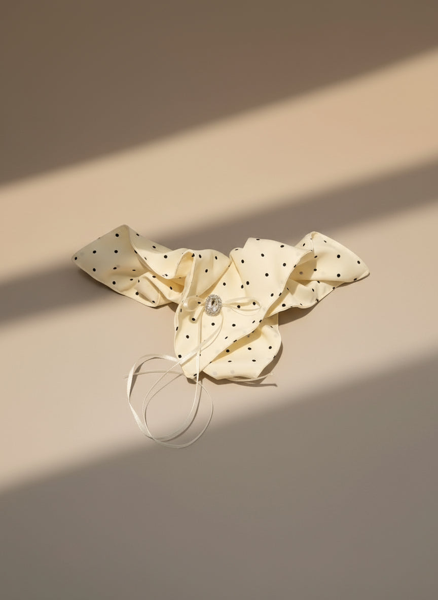 Polka Square Handkerchief Scrunchies