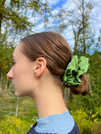 XL Chloris Silk Scrunchies( Green Tea Scented)