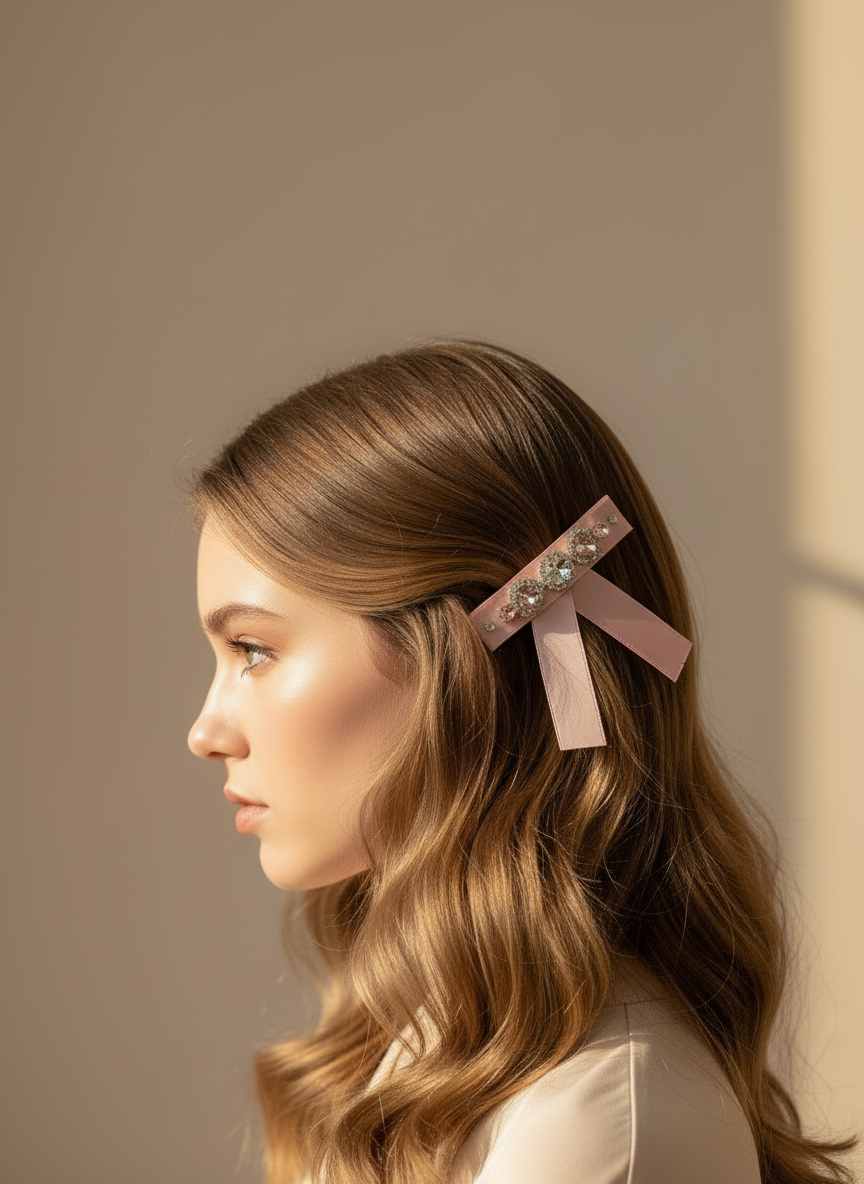 Zoey Cœur Bejewelled Flat Bow