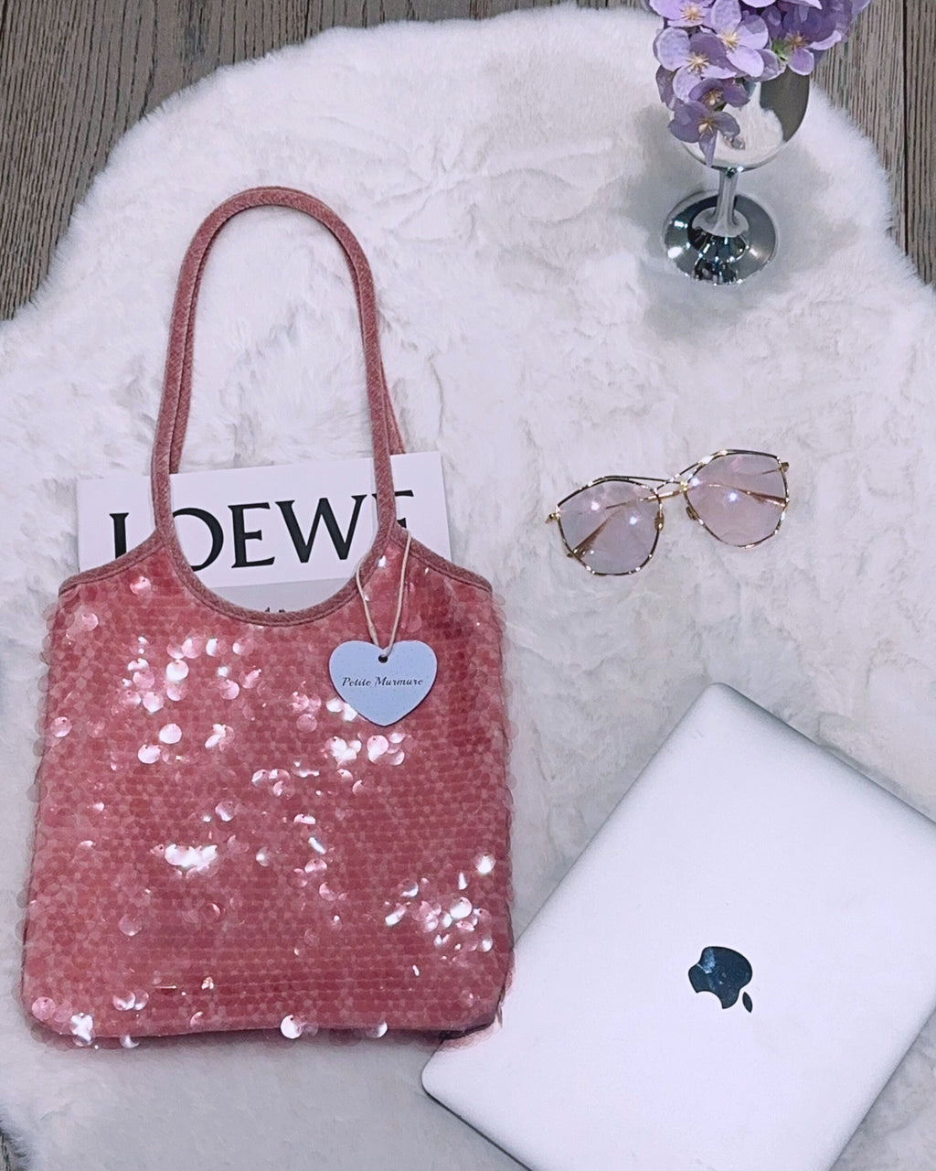 Medium Blush Evelyne Tote