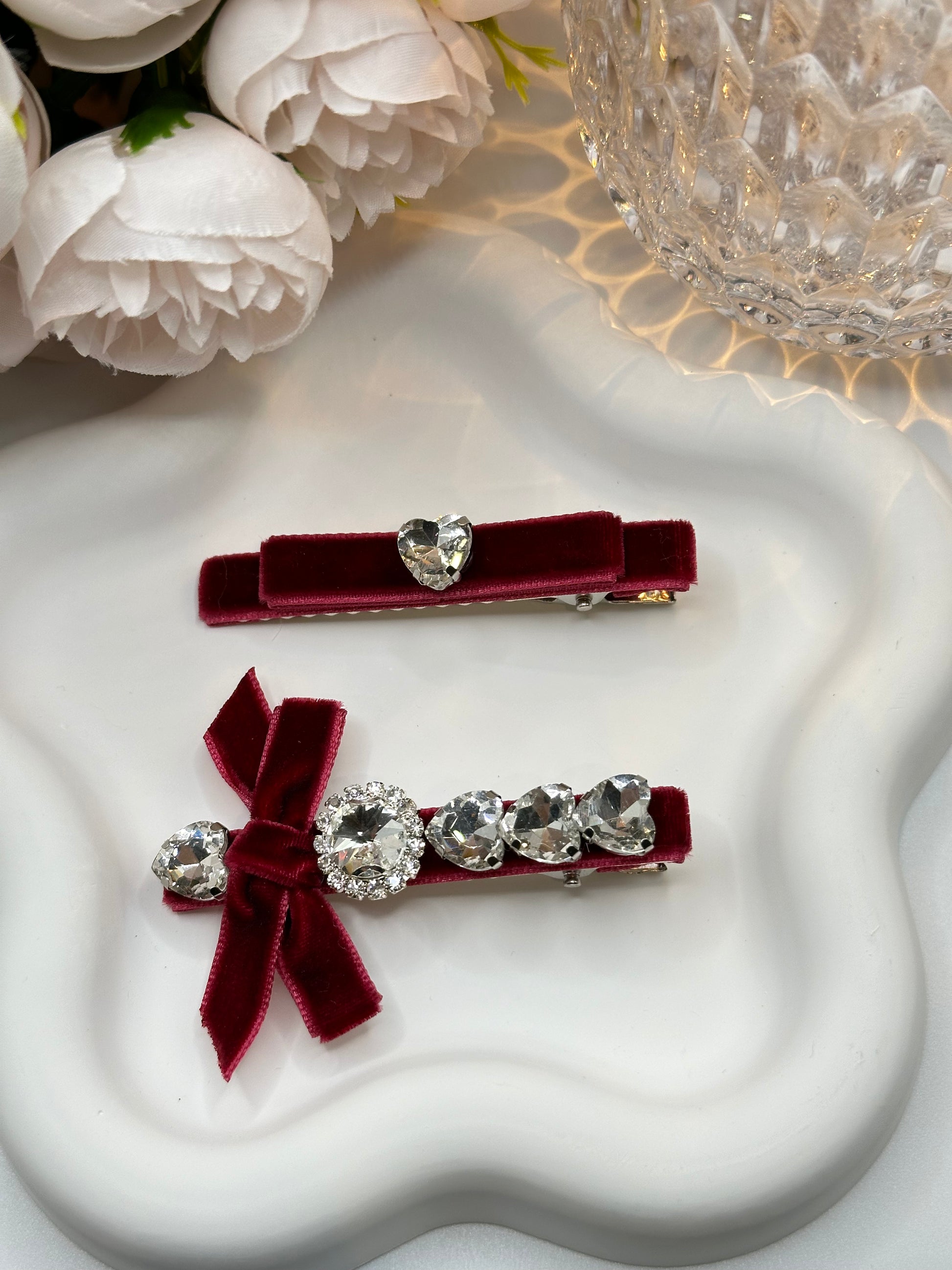 Rebecca Velvet Hair Clips Combo