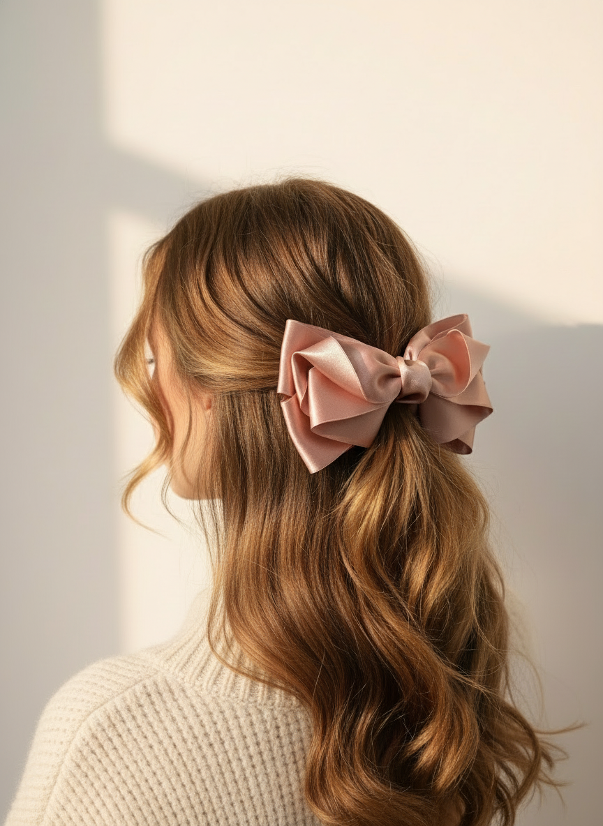 Reese Layered Medium Bow Clip
