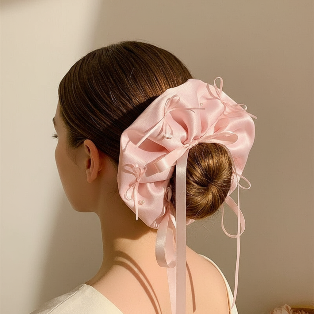 Jumbo Ribbon Scrunchies
