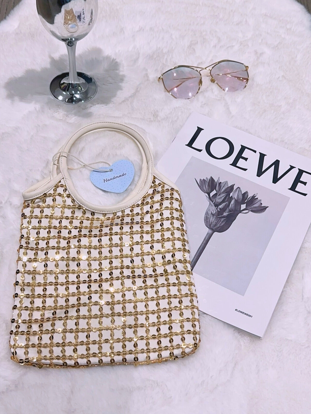 Mini Metallic Evelyne Tote