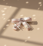 Eugenia Layered Bedazzled Flat Bow