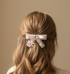 Eugenia Layered Bedazzled Flat Bow