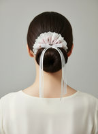 带蝴蝶结的蕾丝花边发带