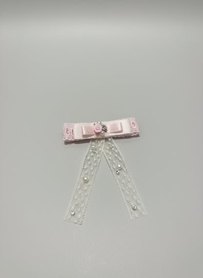 Hazel Fleur Bejewelled Lace Bow