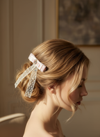 Hazel Fleur Bejewelled Lace Bow