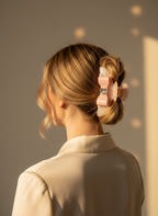 Large Pinky Bow Hair Claw