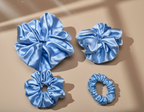 Dahlia Mulberry Silk Scrunchies Package