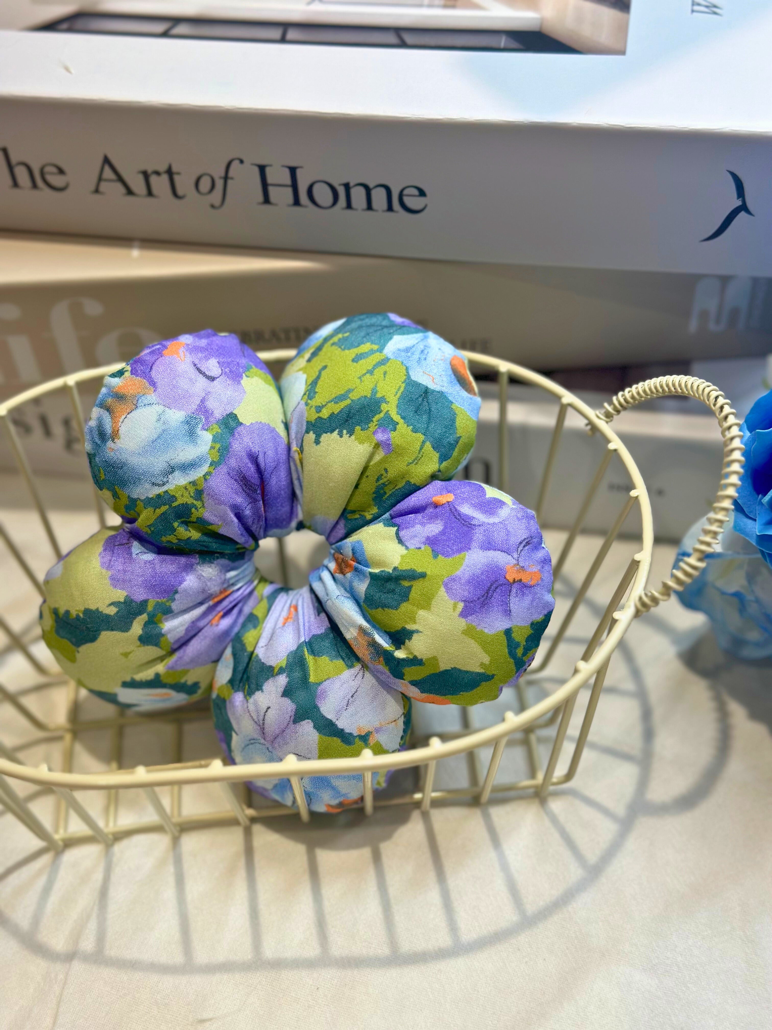 Poppy Flower Scrunchies