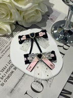 Selina Colorblock Bejewelled Sailor Bow