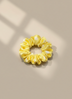 Small Dahlia Polka Mulberry Silk Scrunchies