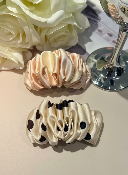 Barrette à cheveux en soie Blush Ombré