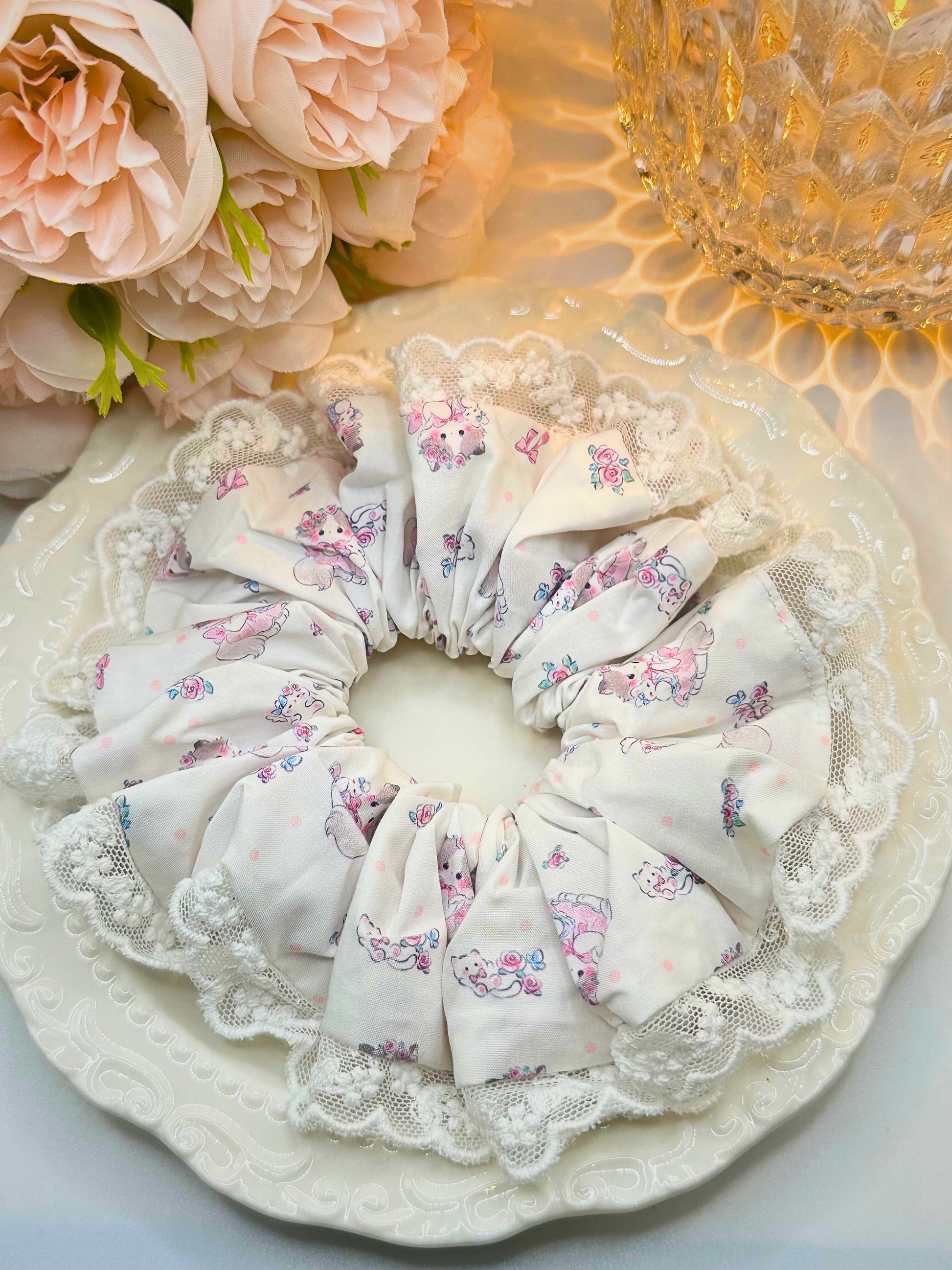 Valentina Lace Scrunchies