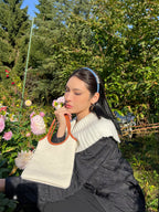 Kaity Denim Bejewelled Skinny Hairband