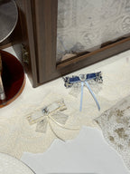 Cynthia Velvet Tweed Flat Bow