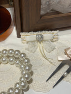 Cynthia Velvet Tweed Flat Bow